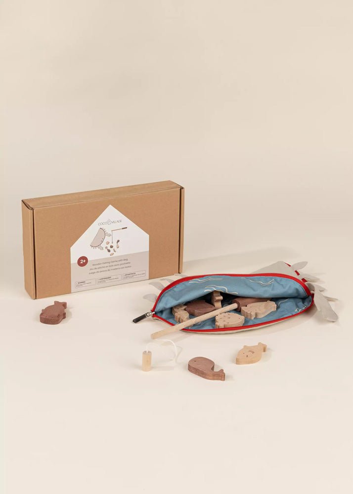 Coco Village Wooden Fishing Game with Bag Puzzle - Image 8