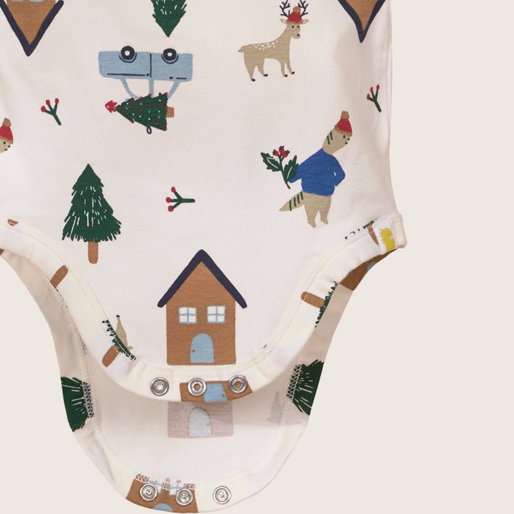 rise little earthling LS Graphic Bodysuit BUHON00 - Tapioca / 0-3m - Image 10