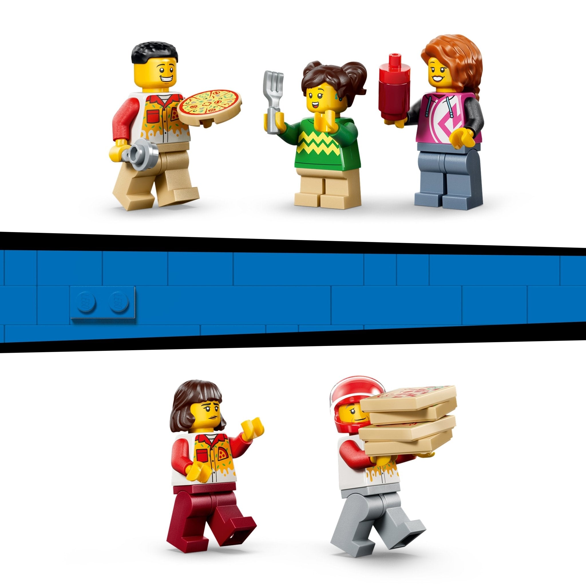 LEGO® City Pizza Delivery Experience with Vehicles 60496 Toy - Image 5