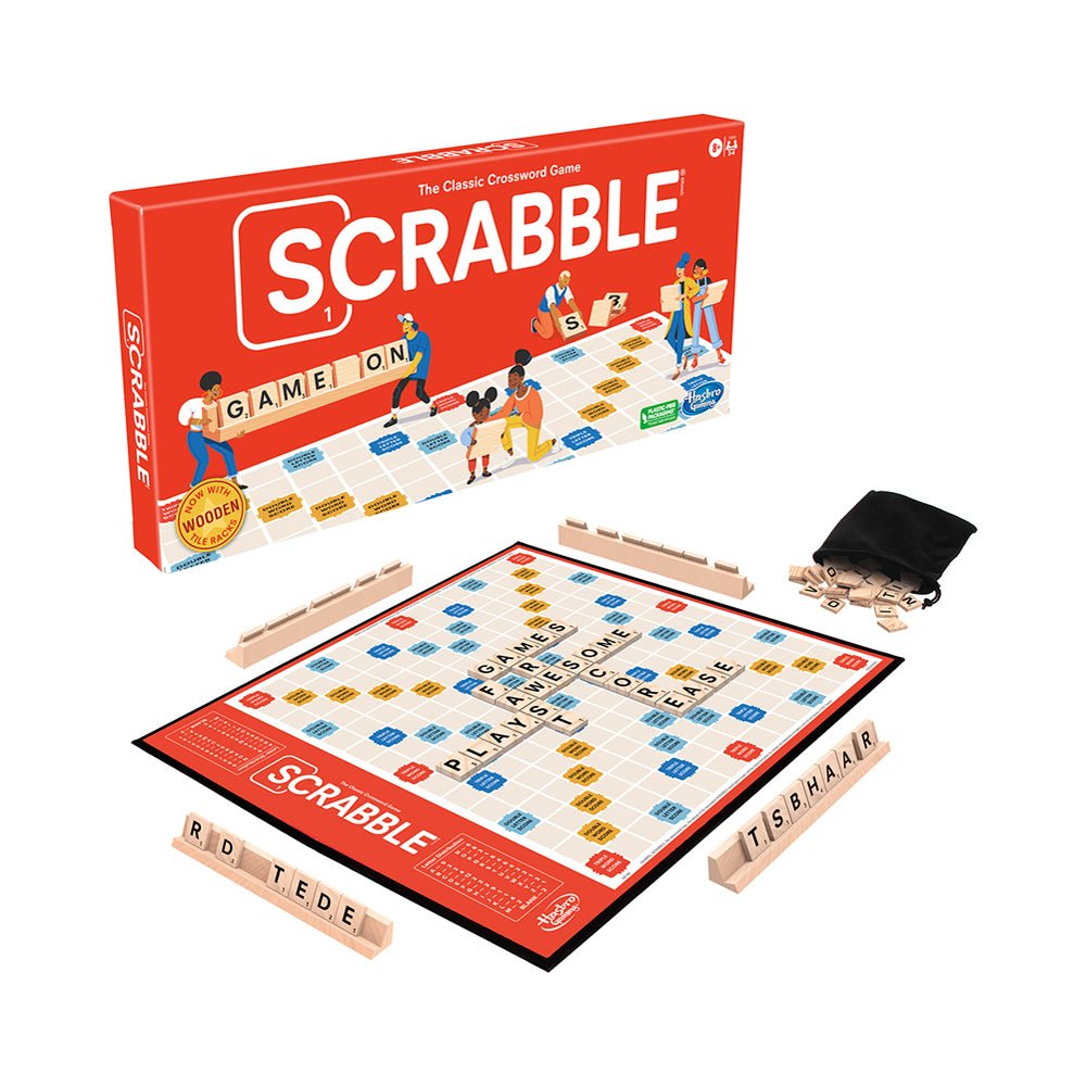 Hasbro Scrabble Classic Board Game Rack - Image 7