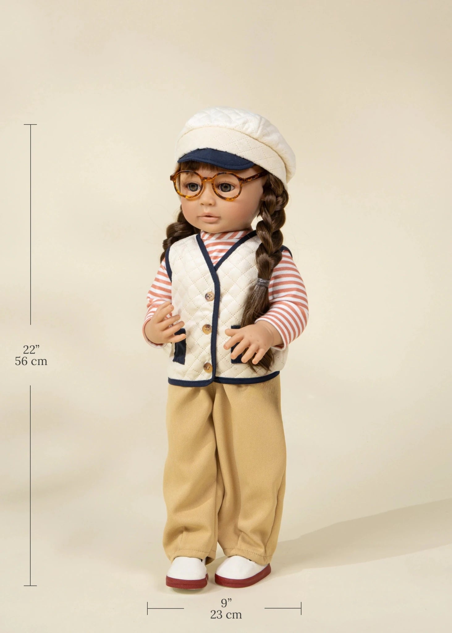 Coco Village Coco Friends Alex – 22" Kids Play Doll Glass - Image 2