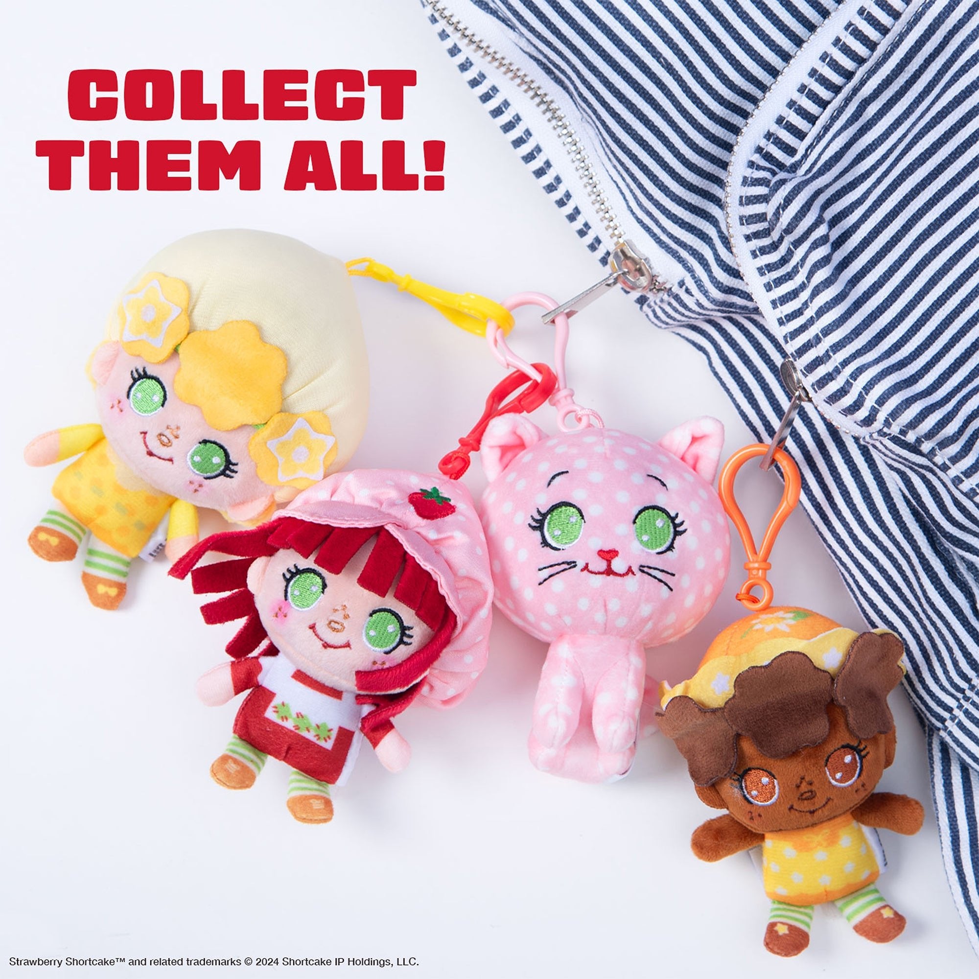Strawberry Shortcake - Plush Backpack Clips - Lemon Meringue Toy - Image 3