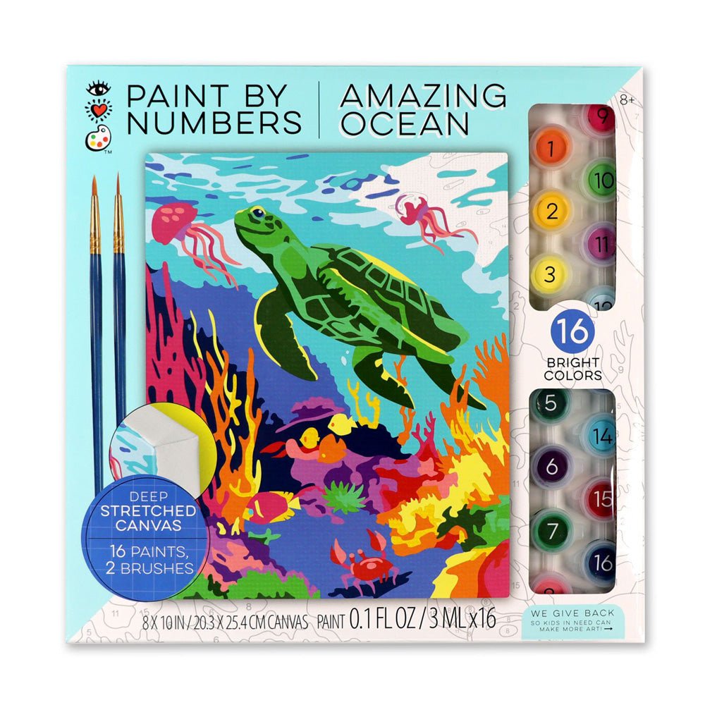 Bright Stripes iHeartArt Paint By Numbers- Amazing Ocean Brush