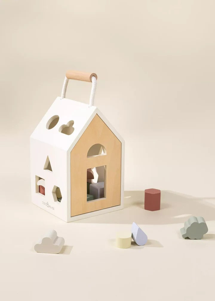Coco Village Wooden Shapes Sorting House Toy