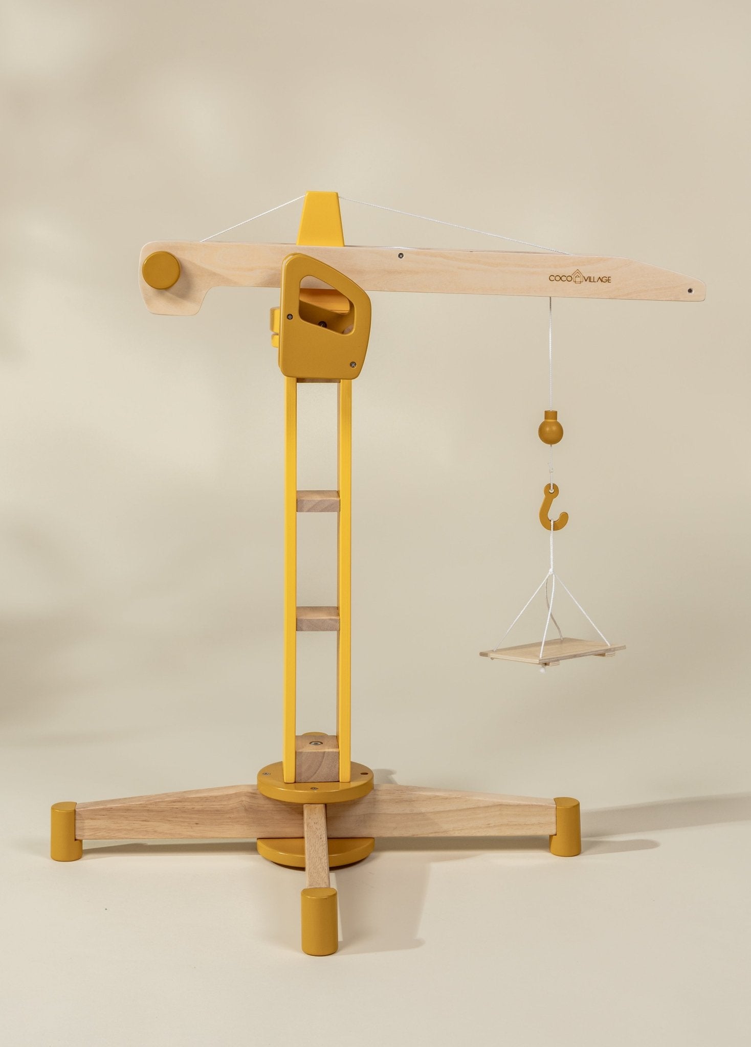 Coco Village Oversized Wooden Construction Crane Toy