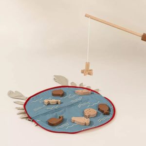 Coco Village Wooden Fishing Game with Bag Puzzle