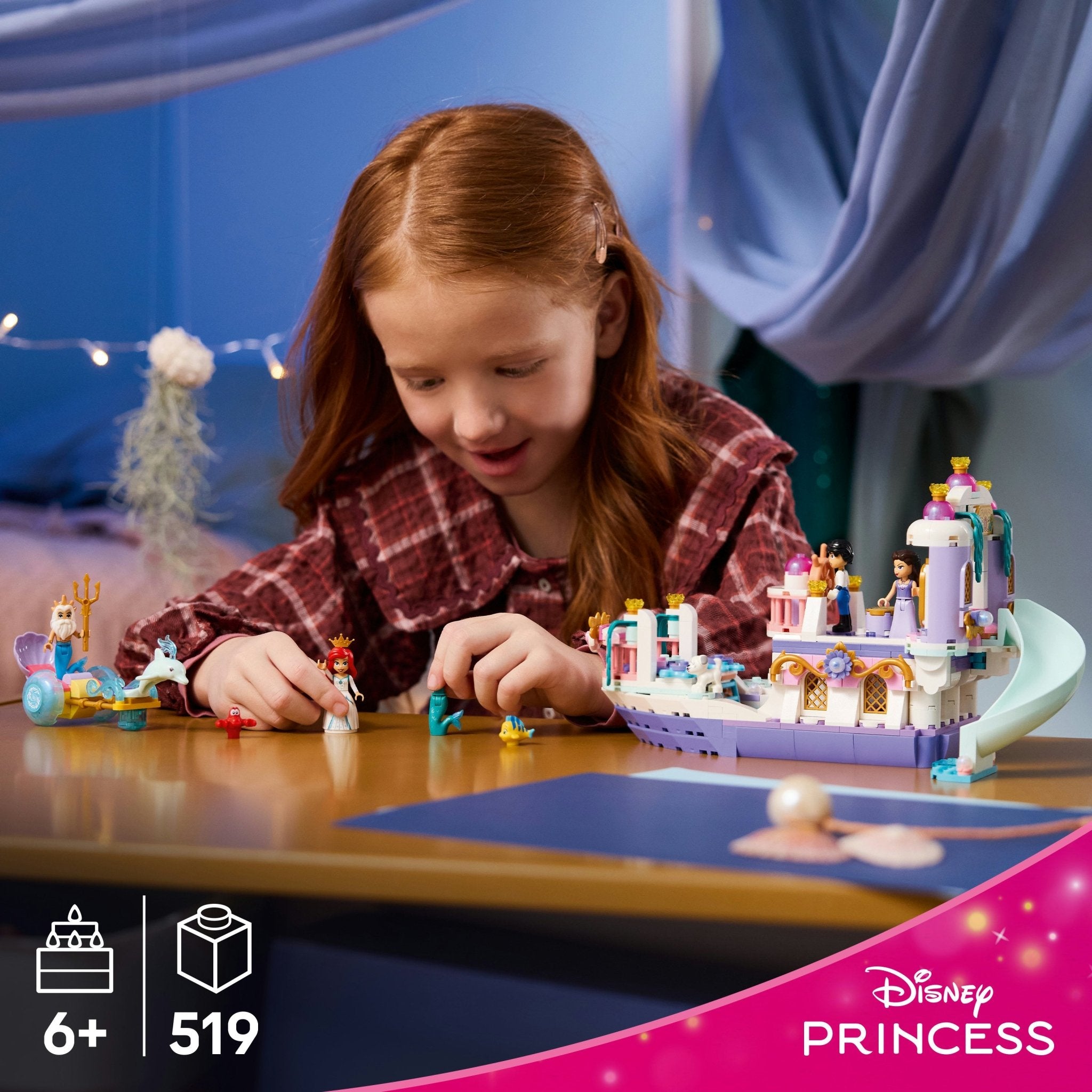 LEGO® Disney Princess Ariel’s Royal Wedding Boat 43299 Toy - Image 2