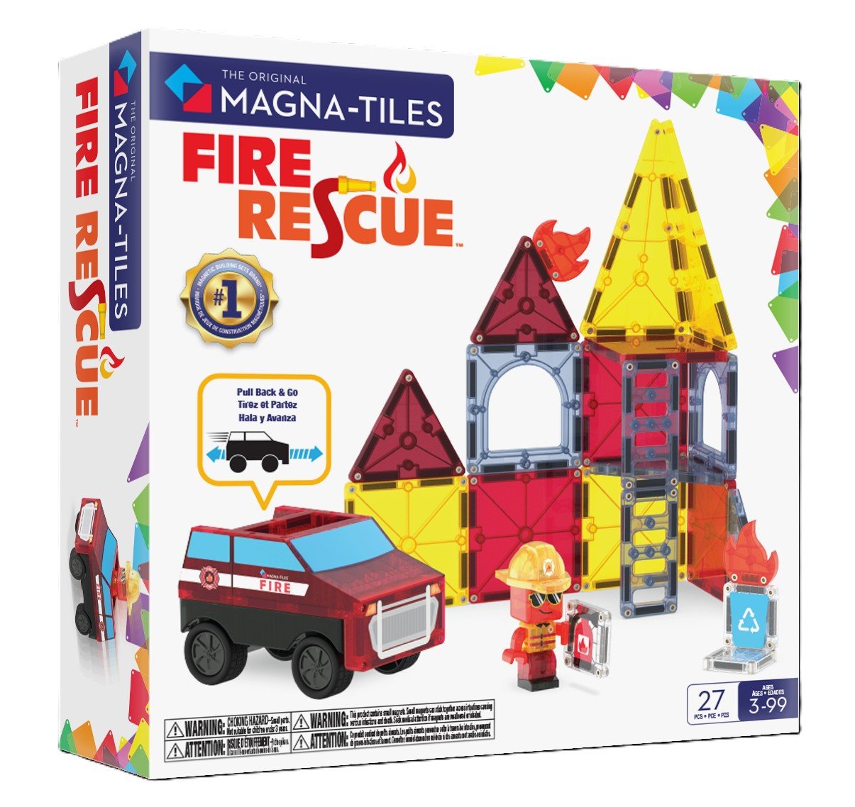 MAGNA-TILES® Fire Rescue 27-Piece Toy