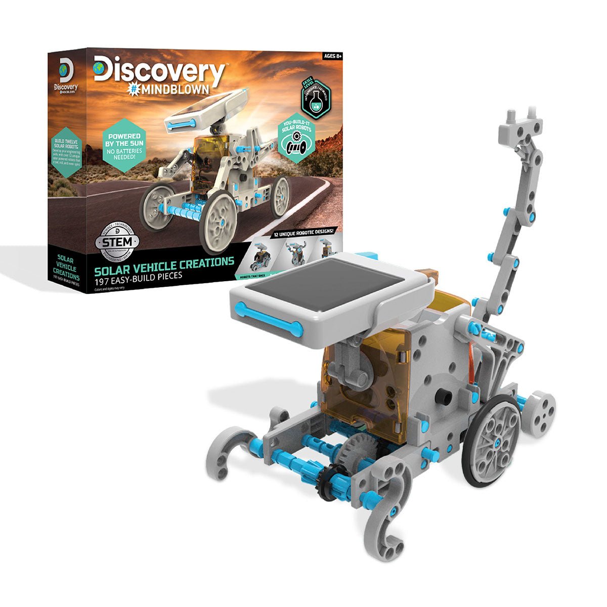 Discovery Toy Solar Vehicle Construction Set 197 pcs Plate