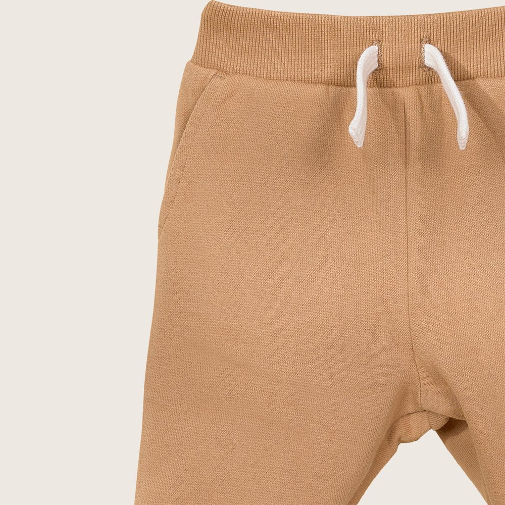 Rise Little Earthling Drop Crotch Jogger - Tannin / 0-3m - Image 5