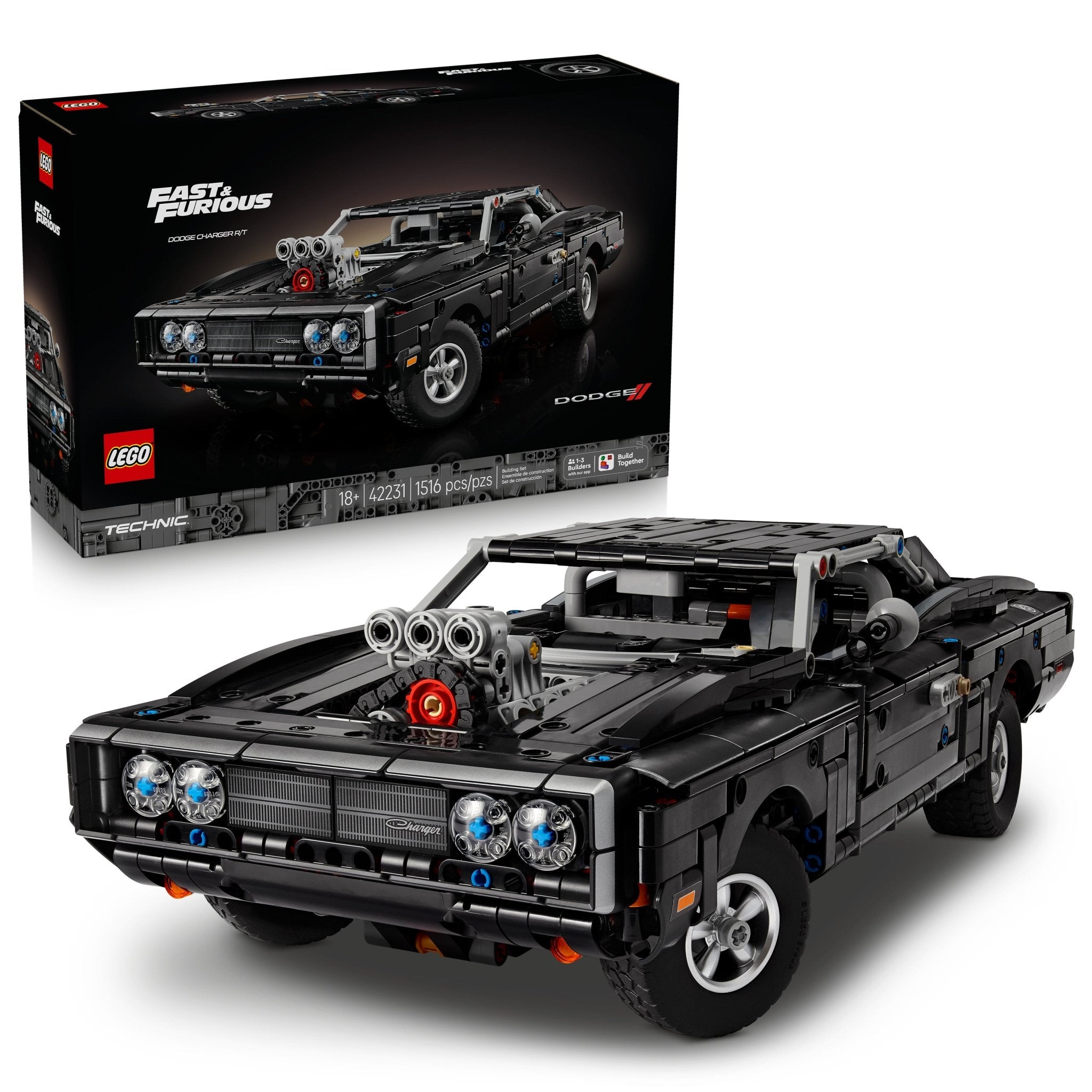 LEGO® Technic Fast and Furious Dodge Charger R/T Car 42231 Bottle