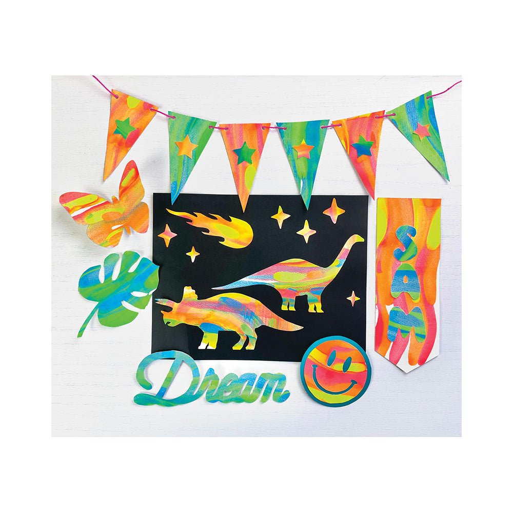 Bright Stripes iHeartArt Squeegee Art Mask - Image 5