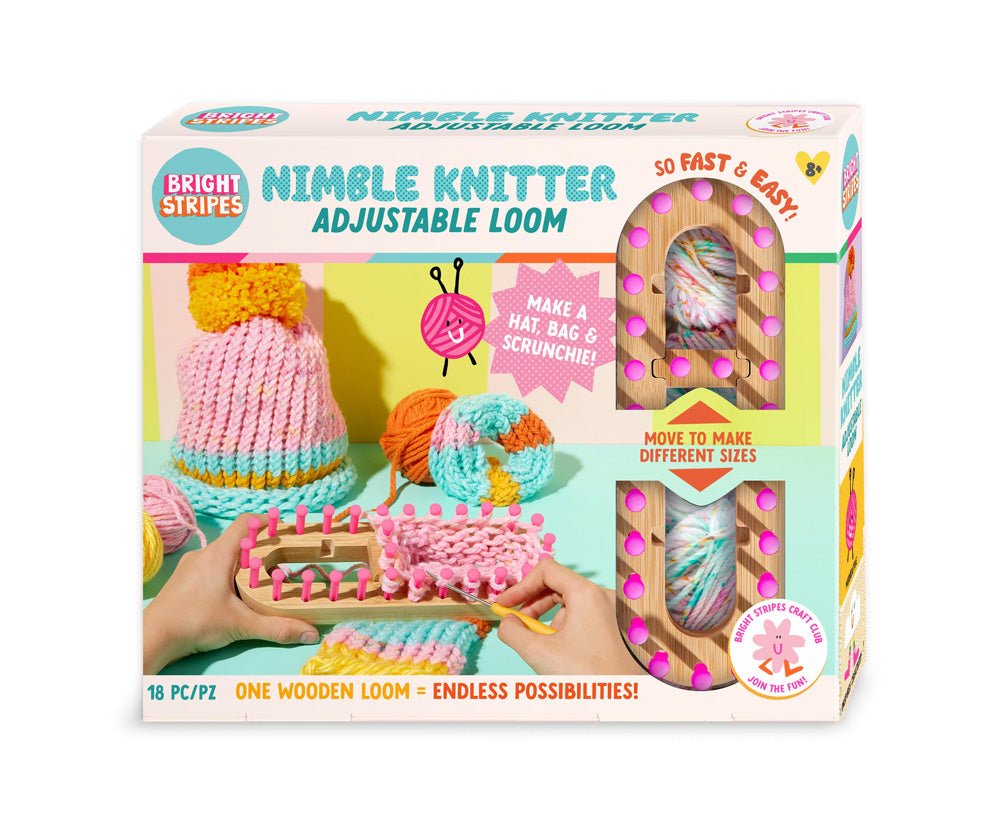 Bright Stripes Nimble Knitter Bag