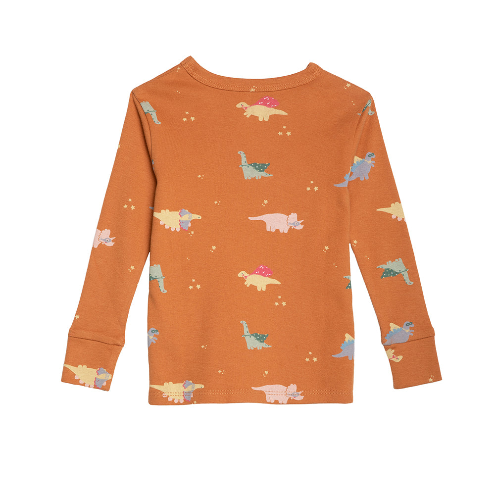 rise little earthling Long Sleeve 2 Piece Sleep Set TGFSL00 - Green Dino / 18-24M - Image 8