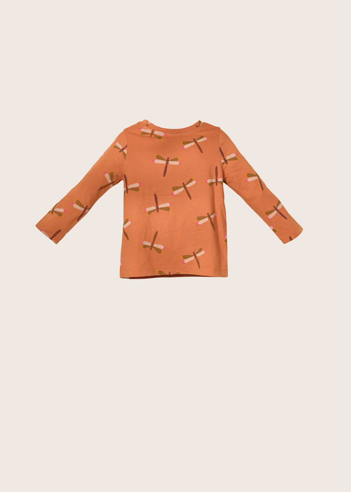 rise little earthling Long-Sleeve Shirt - Hazel Dragonfly / 4-5y - Image 3