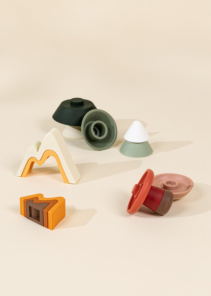 Coco Village Silicone Stackable Forest Set (16 pcs) Toy - Image 2