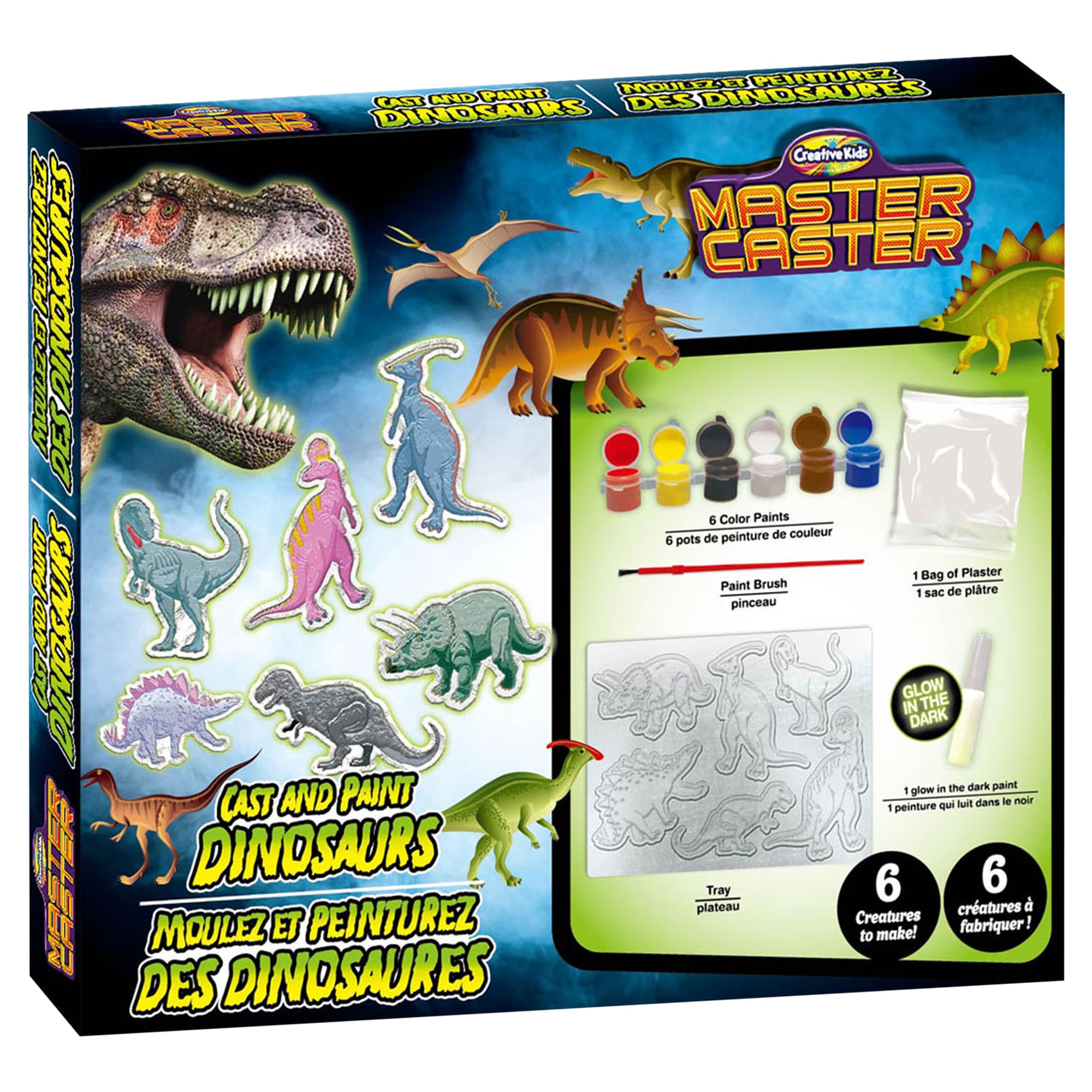 Creative Kids Master Caster Cast and Paint Dinosaurs Tray - Image 8