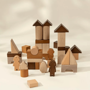 Coco Village Wooden Construction Blocks Set - 56pcs Puzzle
