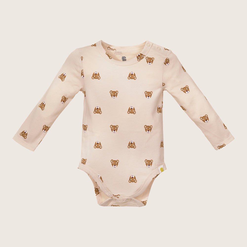 rise little earthling LS Graphic Bodysuit BUHON00 - Tapioca / 0-3m - Image 6