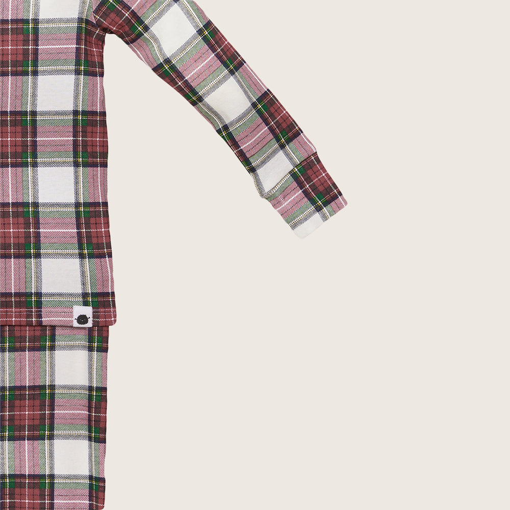 rise little earthling Holiday Sleep Set TGHSL00 - Red Plaid / 12-18m - Image 8