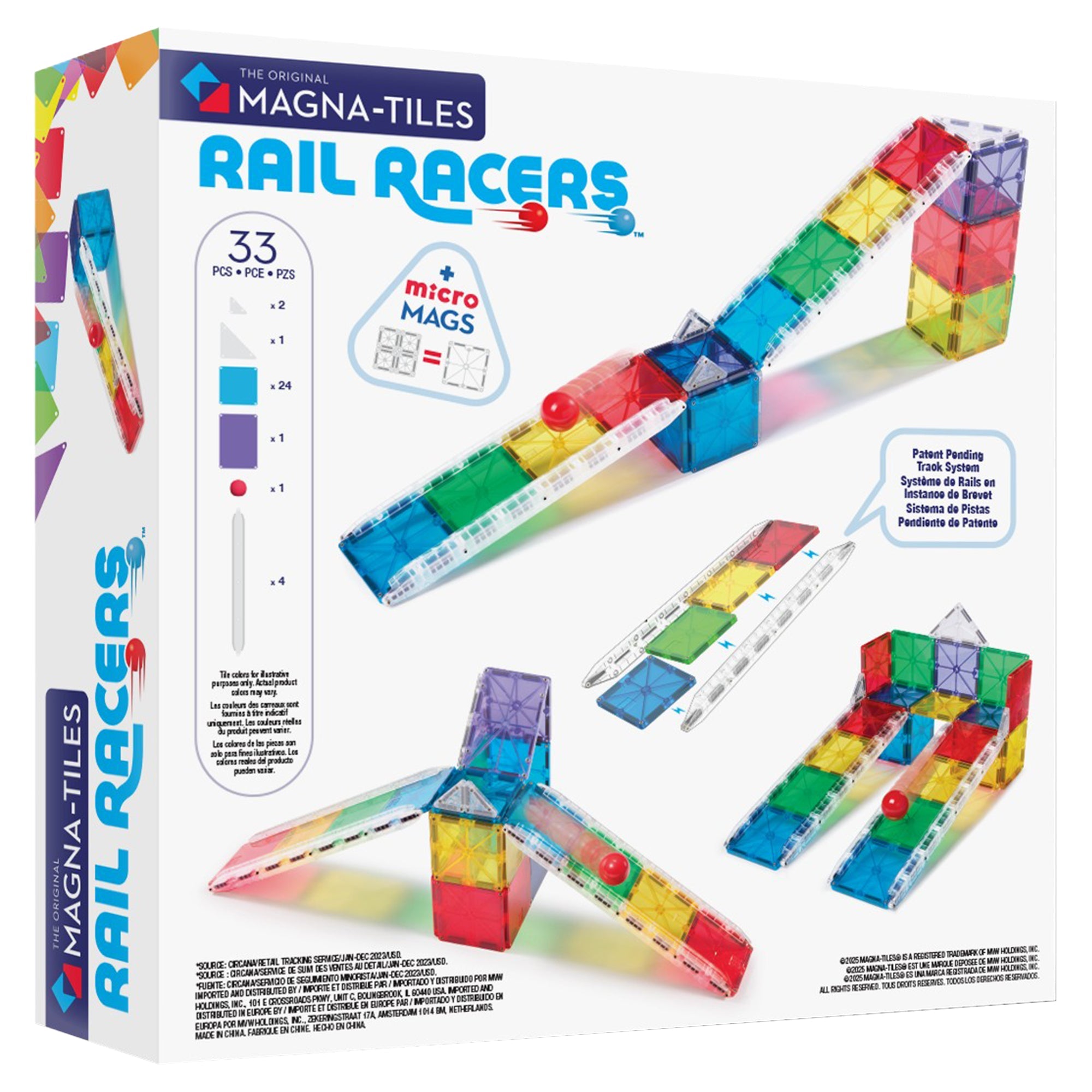 MAGNA-TILES® Rail Racers 33-Piece Toy - Image 3