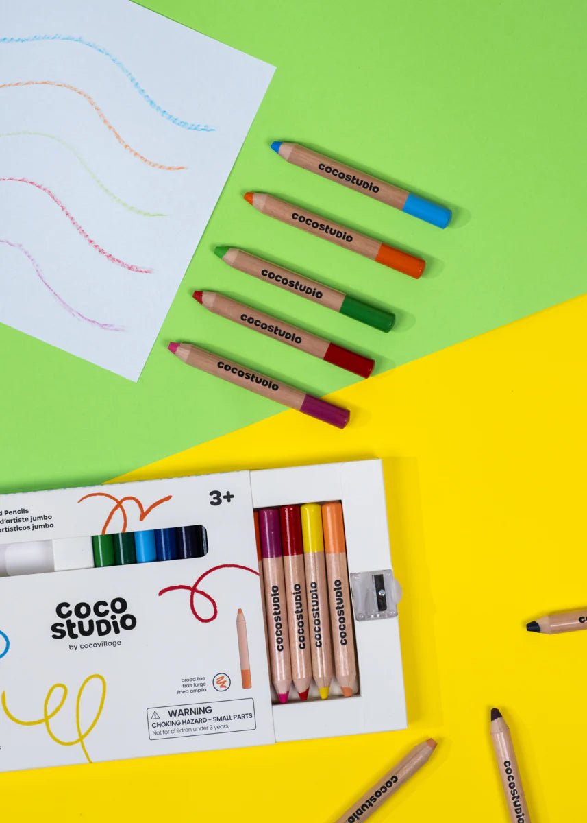 Coco Village Set of 12 Jumbo Artist Colored Pencils - Image 3