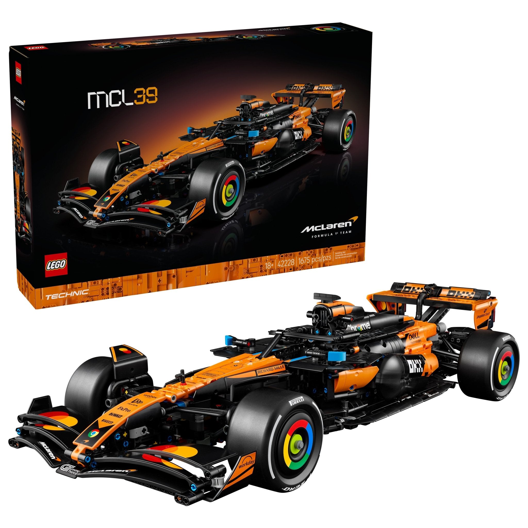 LEGO® Formula 1 LEGO® Technic McLaren MCL39 F1 Car Building Set - 42228 Scale