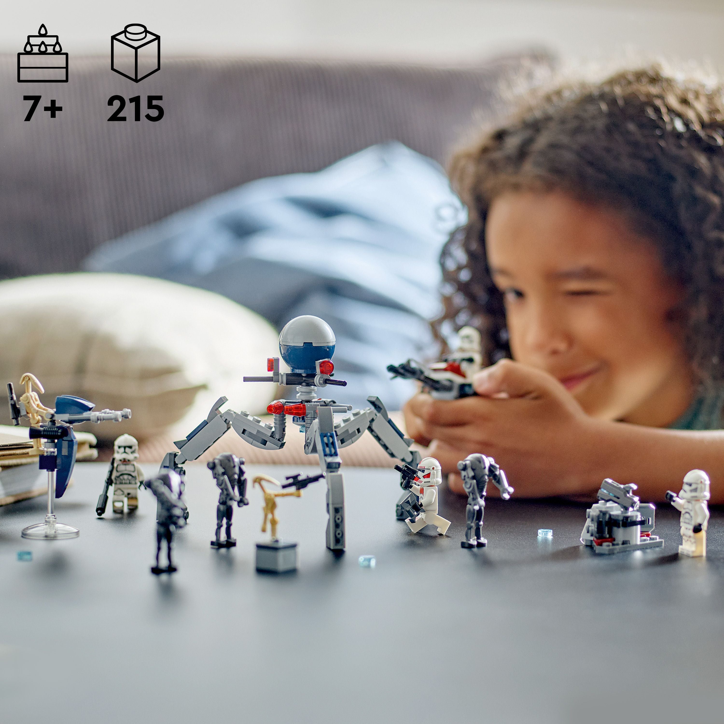 LEGO® Star WarsTM Clone TrooperTM & Battle DroidTM Battle Pack 75372 Bike - Image 21