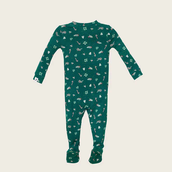 rise little earthling Holiday Sleeper BUHSL00 - Dark Green / 3-6m - Image 4
