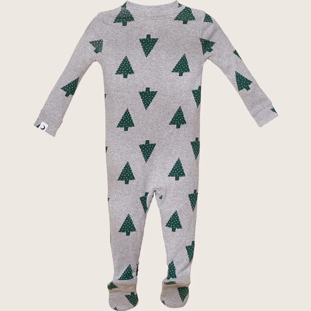 rise little earthling Holiday Sleeper BUHSL00 - Dark Green / 3-6m - Image 23