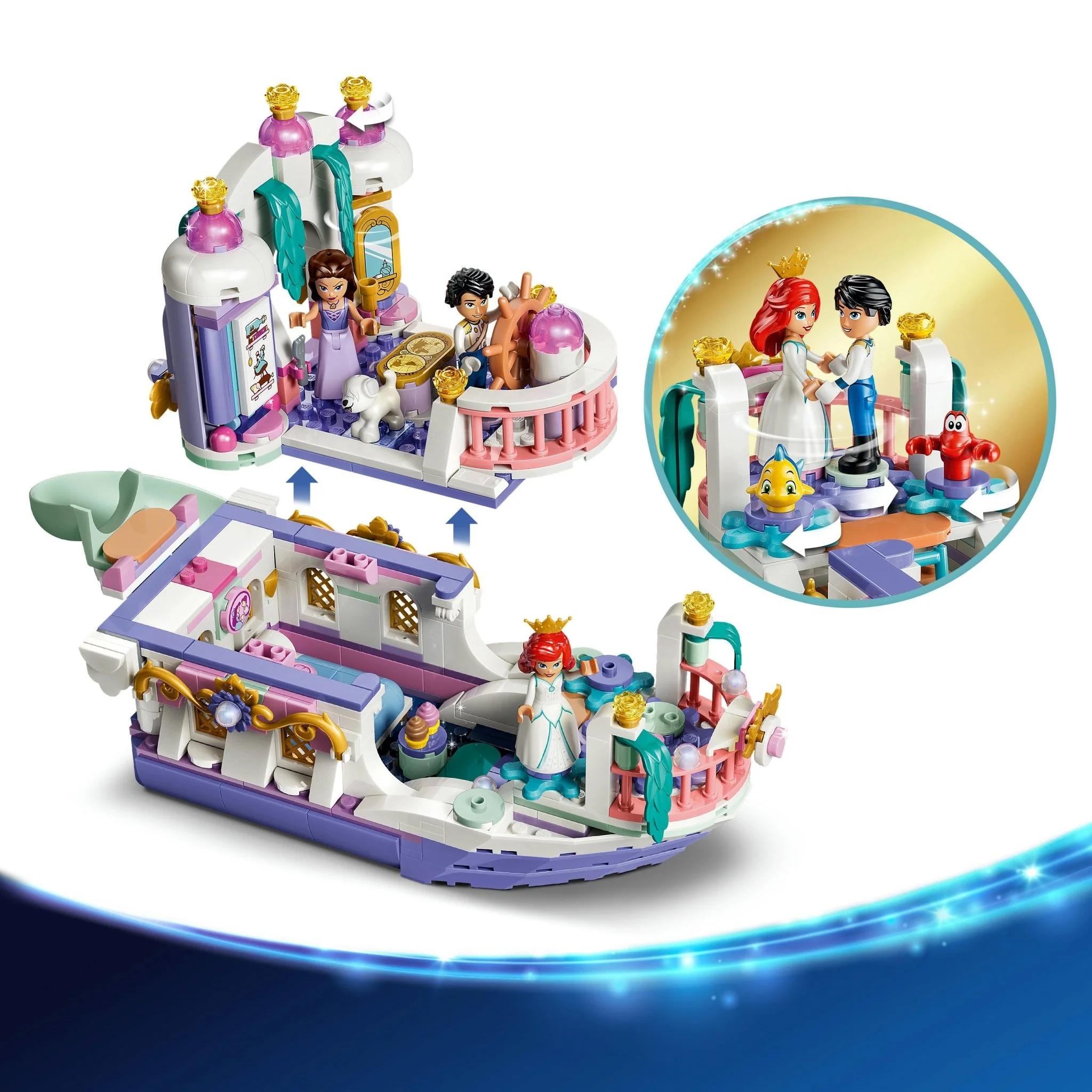 LEGO® Disney Princess Ariel’s Royal Wedding Boat 43299 Toy - Image 3