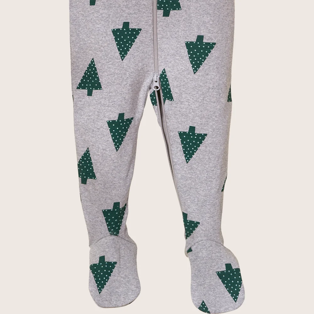 rise little earthling Holiday Sleeper BUHSL00 - Dark Green / 3-6m - Image 22