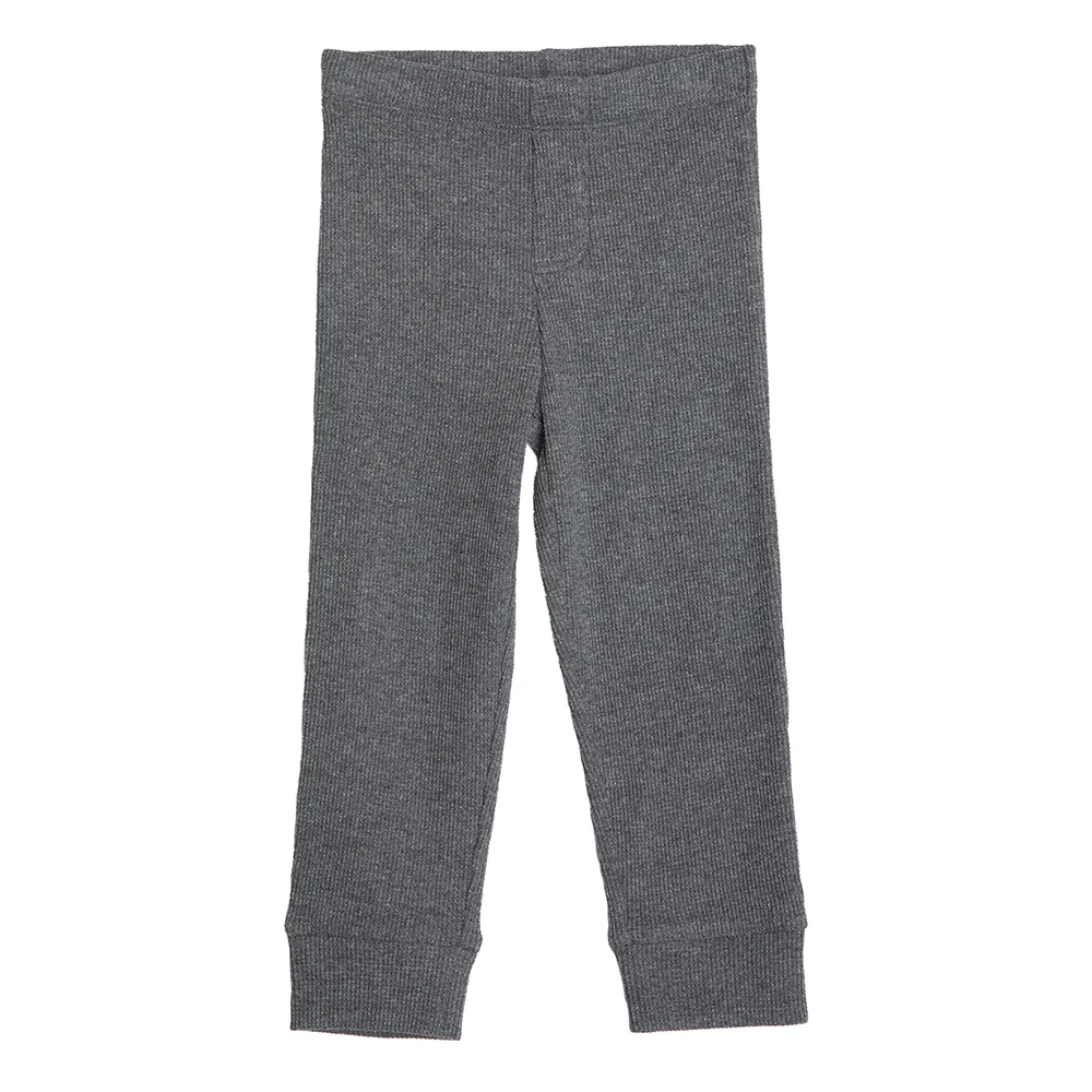 Rise Little Earthling Waffle Legging - Charcoal / 3-4y - Image 3