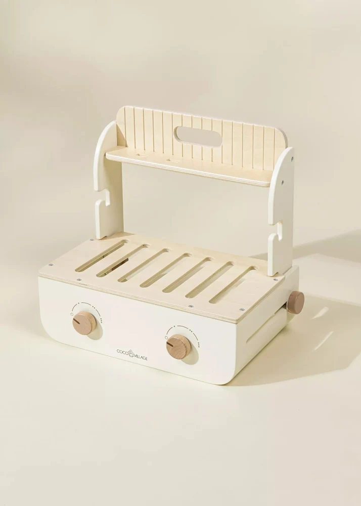 Coco Village Wooden Barbecue Playset and Accessories Toy - Image 4