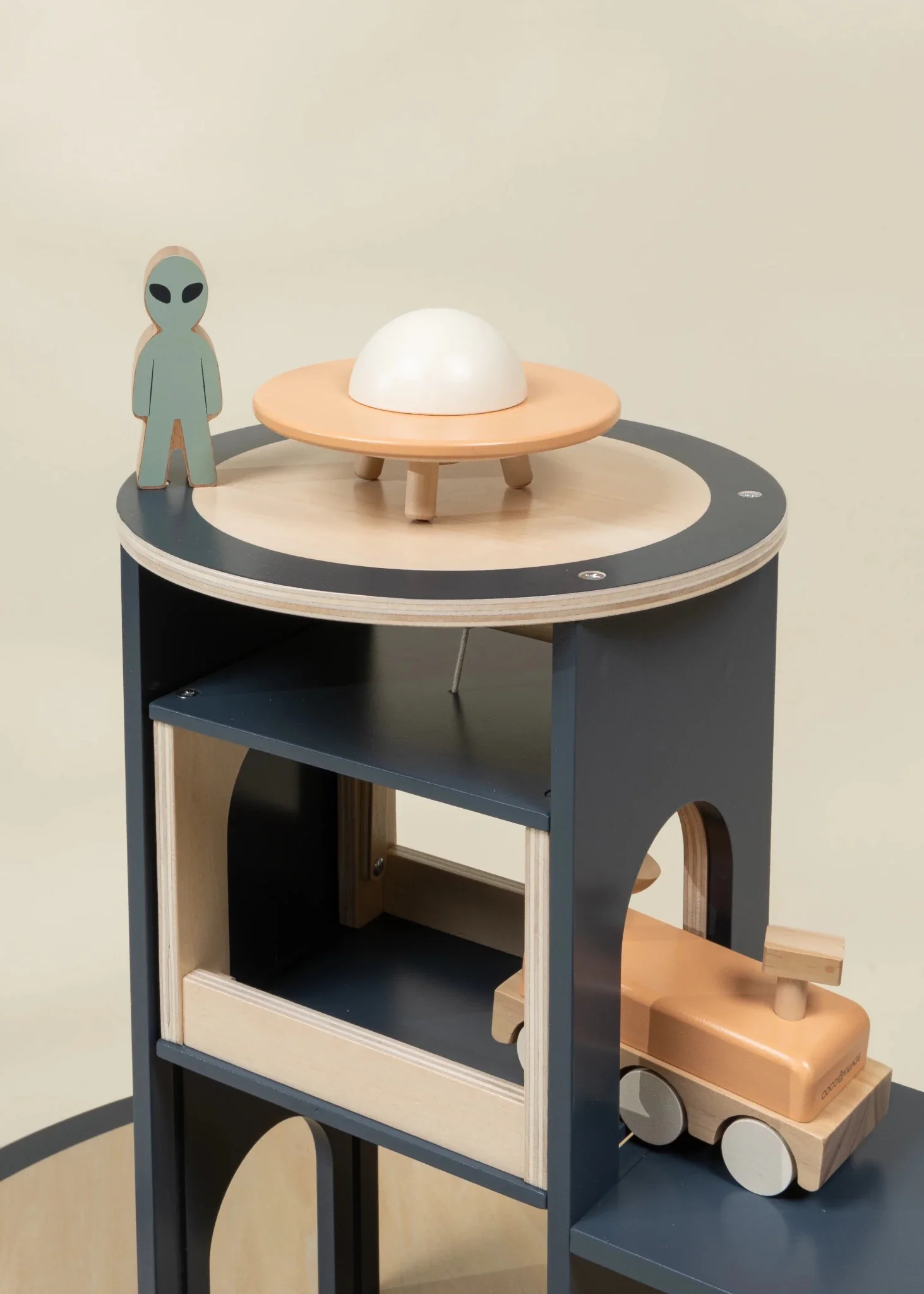 Coco Village Oversized Wooden Space Station Playset Toy - Image 3
