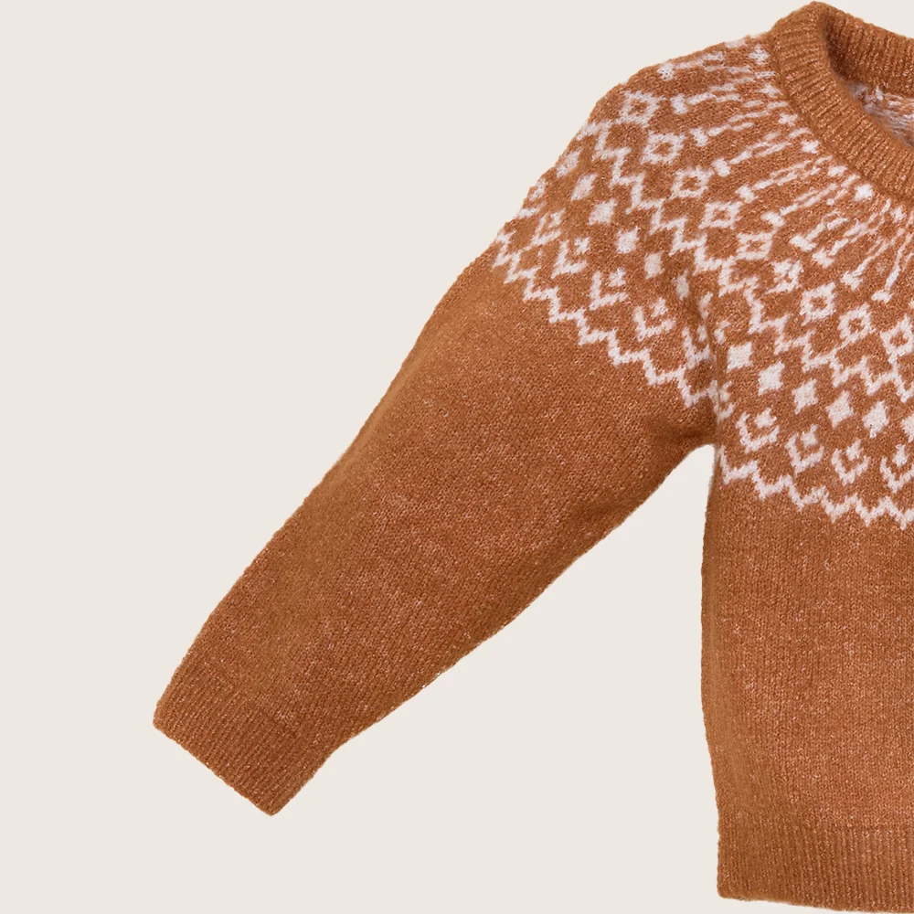 rise little earthling Fairisle Sweater BUHSW08 - Red / 18-24m - Image 5