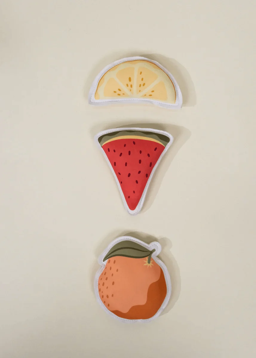Coco Village Set of 3 Neoprene Diving Figures – Summer Fruits Toy