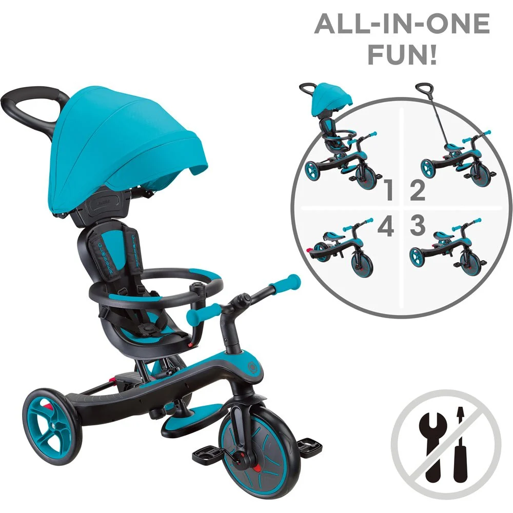 GLOBBER Explorer Trike 4 in 1 Teal Bike - Image 2