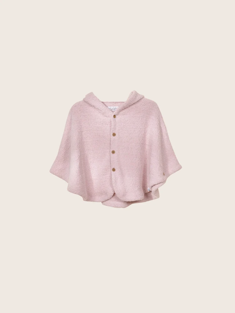 Rise Little Earthling Fleece Poncho - Cream / 12-18m
