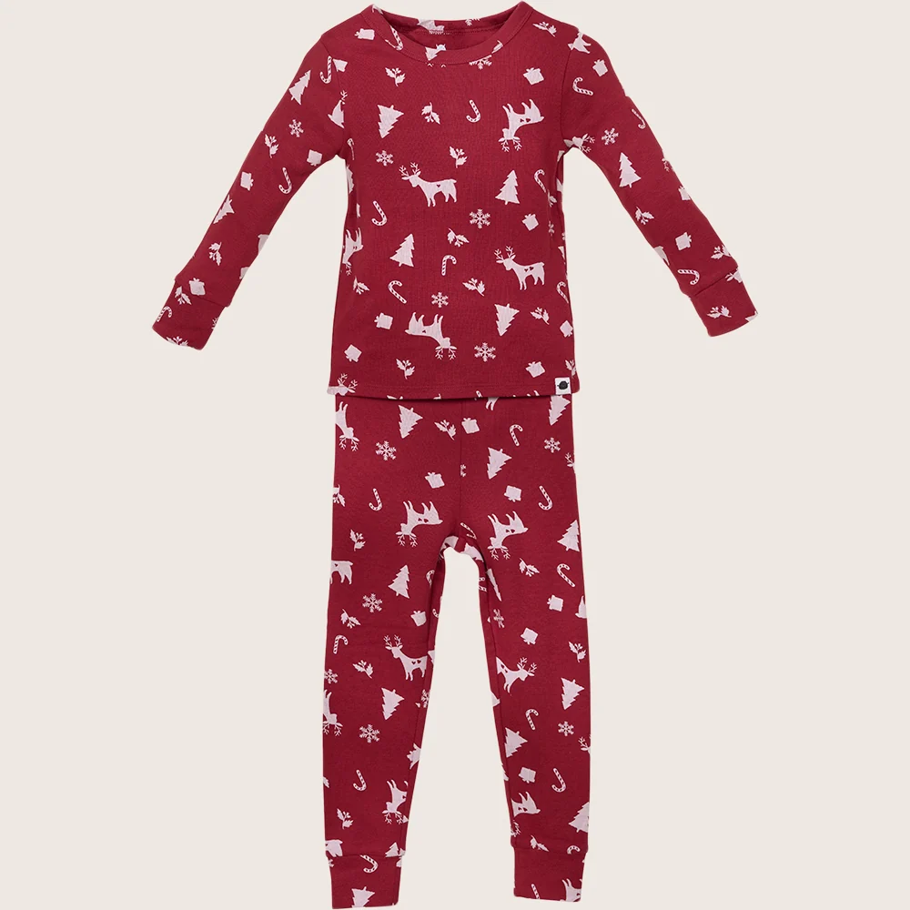 rise little earthling Holiday Sleep Set TGHSL00 - Red Plaid / 12-18m - Image 13