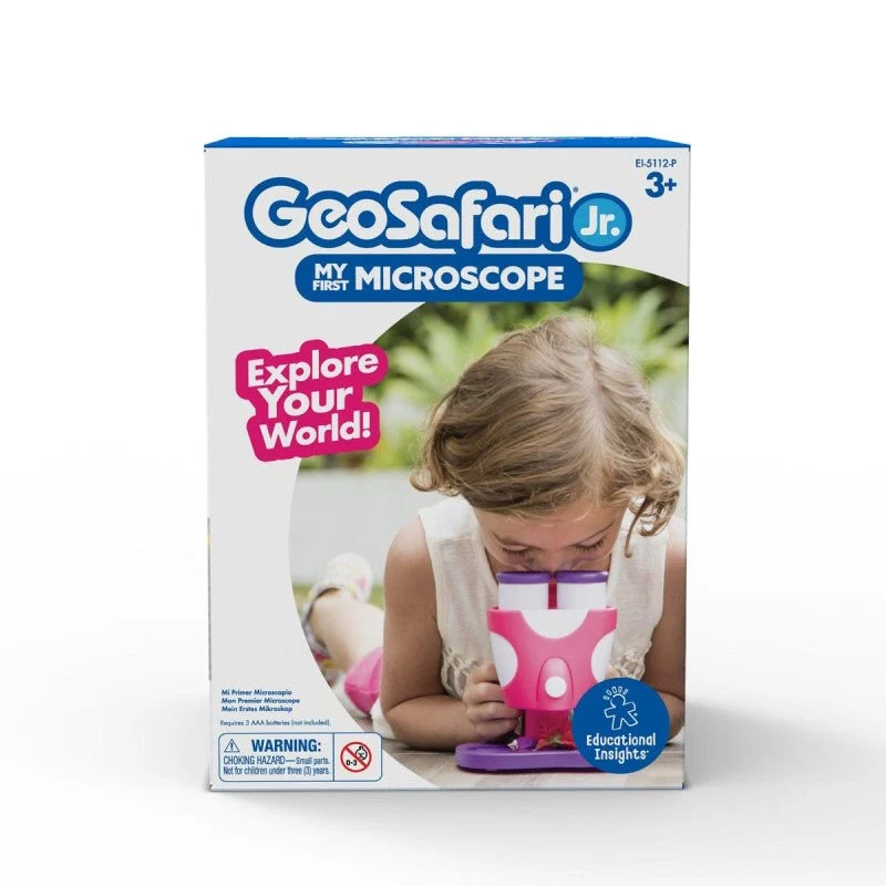 Educational Insights GeoSafari® Jr. My First Microscope (Pink) Support