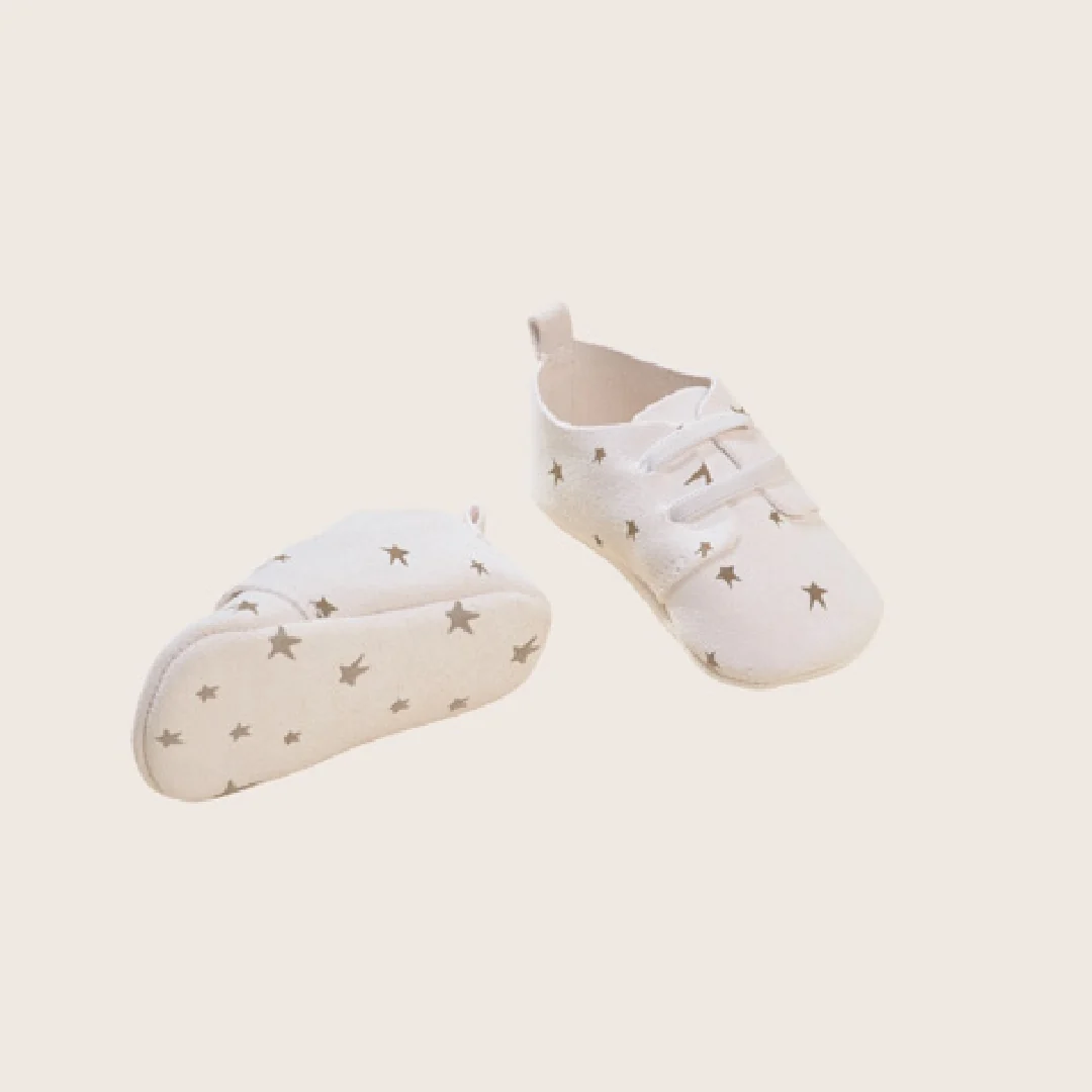 rise little earthling Leather Shoes BUHFW29 - Antique White / 3-6m - Image 2
