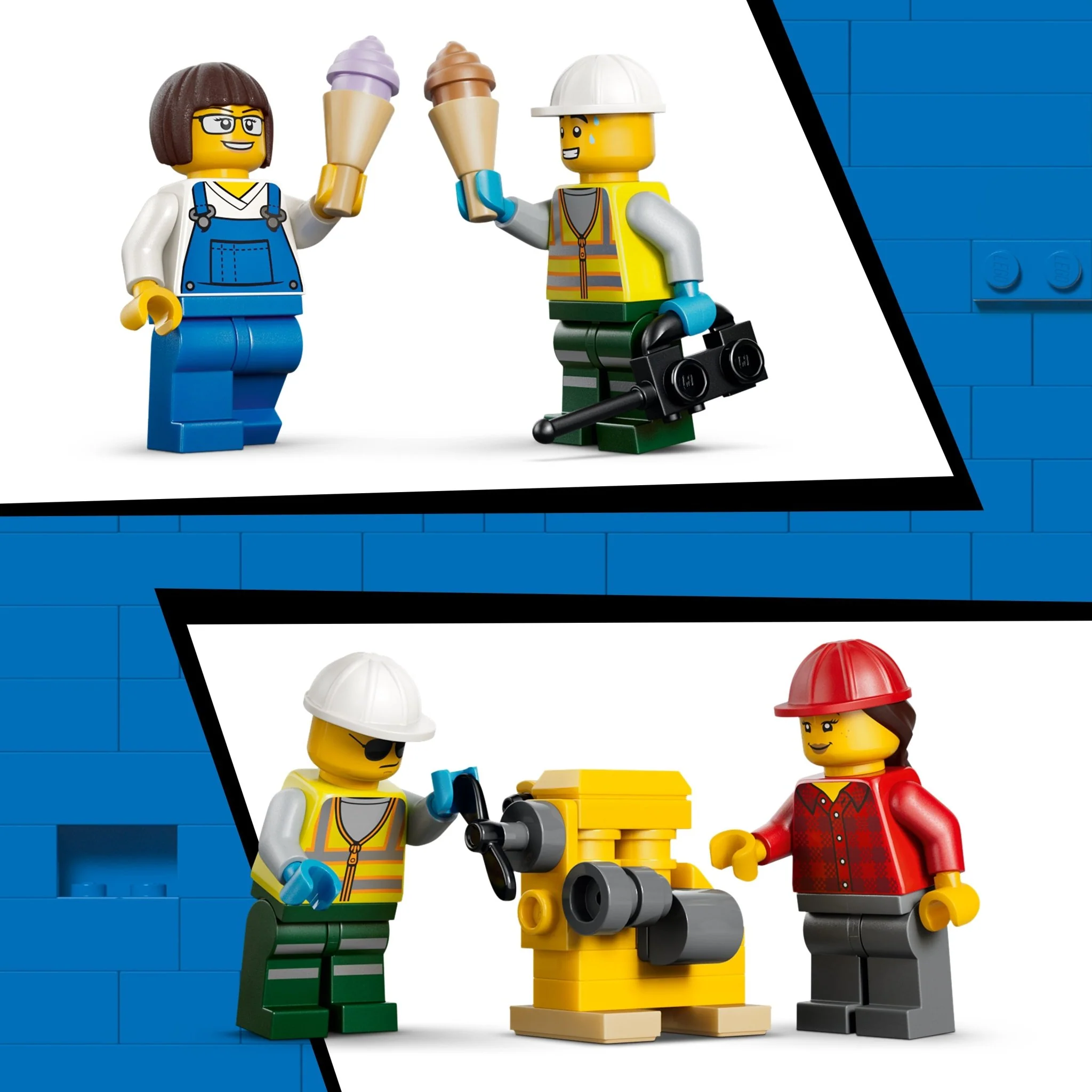 LEGO® City Harbor Freight Train with Crane & Truck 60509 Toy - Image 5