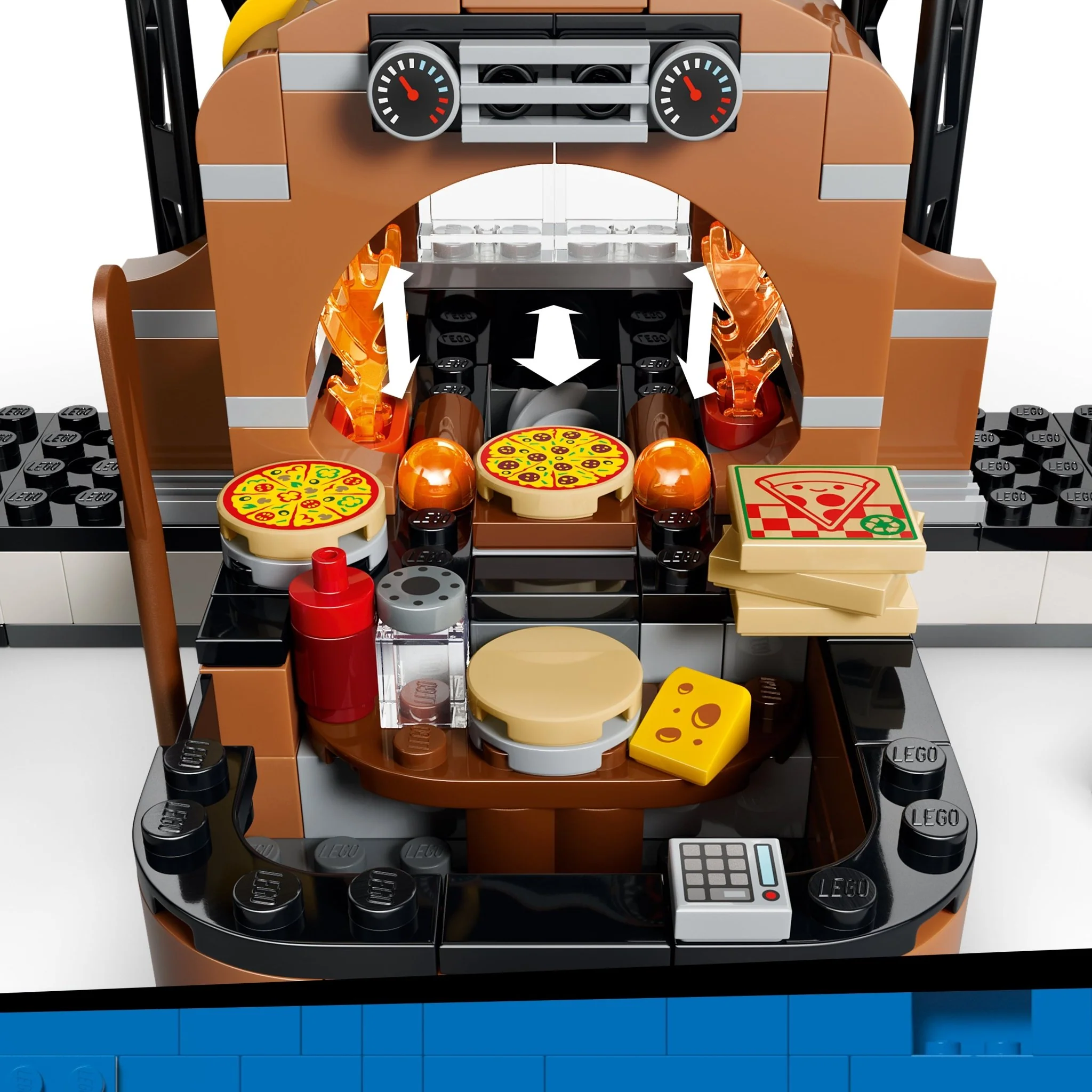 LEGO® City Pizza Delivery Experience with Vehicles 60496 Toy - Image 4