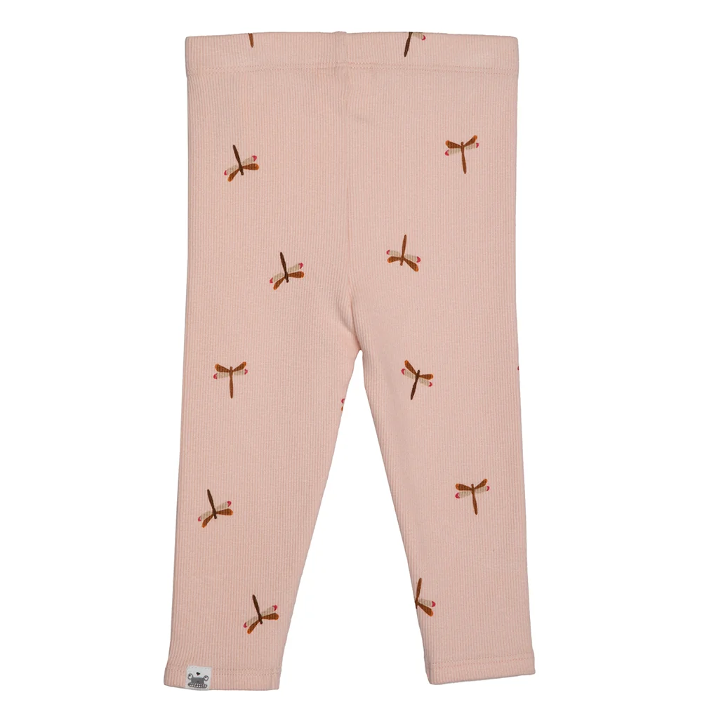 rise little earthling Pocket Leggings Andorra Birds 0-3m - Rose Dragonfly / 0-3m - Image 7