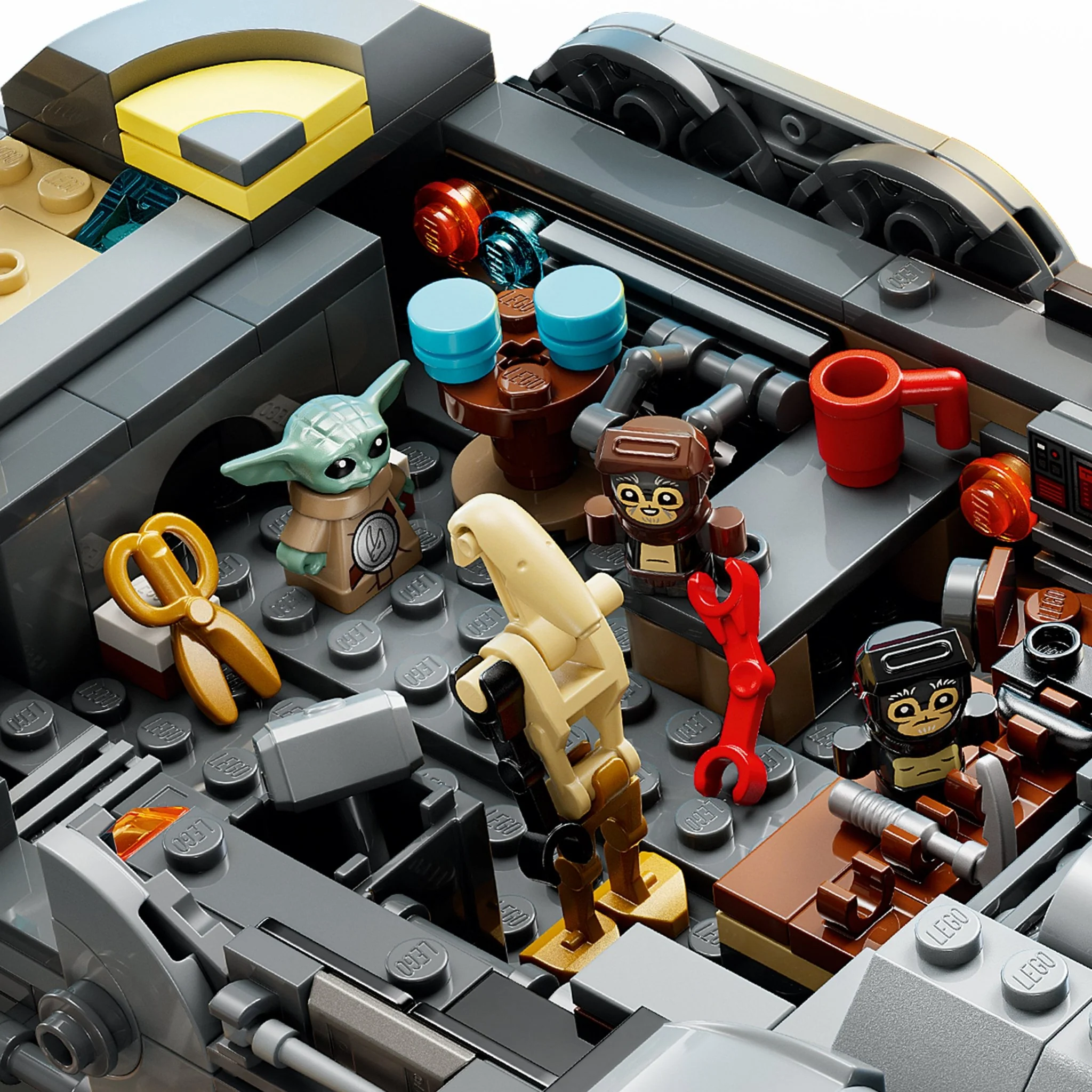 LEGO® Star Wars: The Mandalorian and Grogu Anzellan Starship 75445 Toy - Image 4
