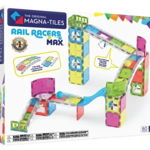 The Original MAGNA-TILES® Rail Racers Max 80-Piece Toy