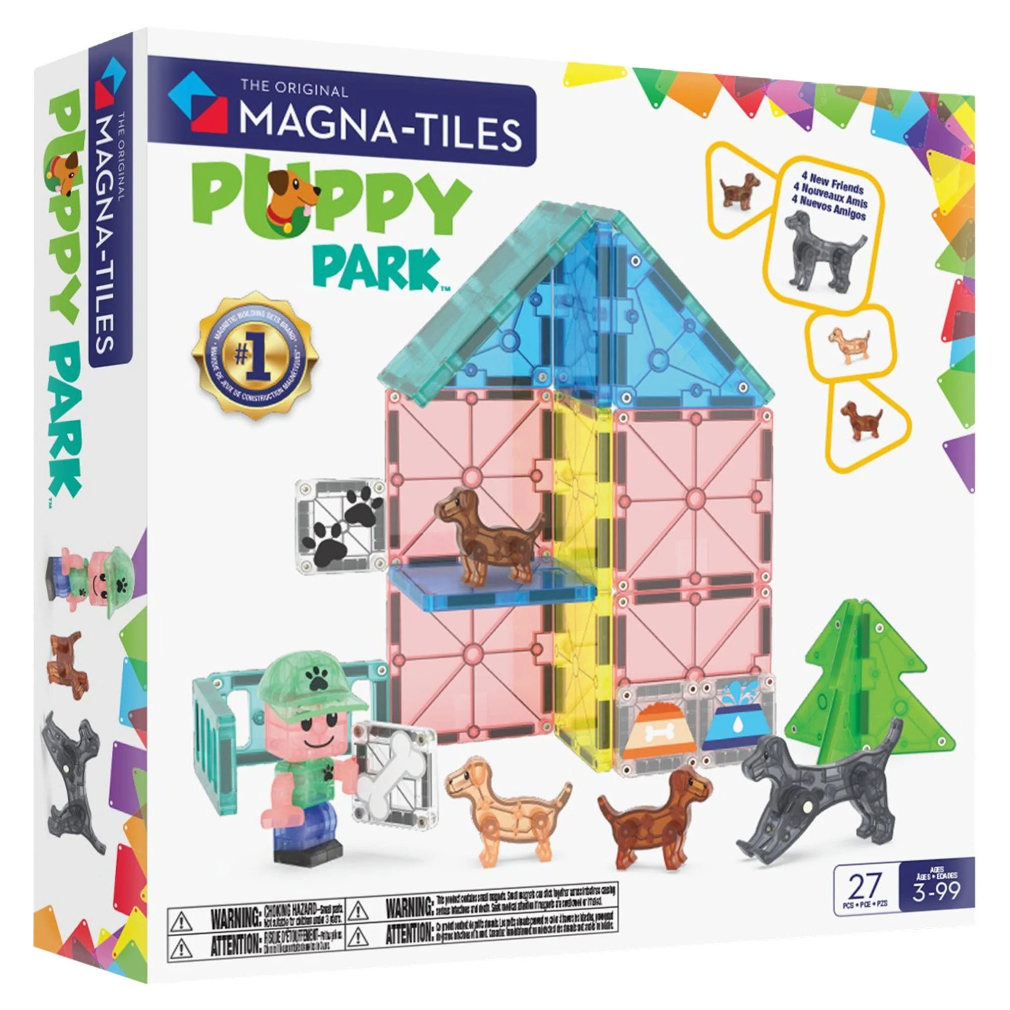 MAGNA-TILES® Puppy Park 25-Piece Toy