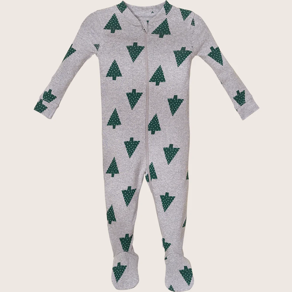 rise little earthling Holiday Sleeper BUHSL00 - Dark Green / 3-6m - Image 20