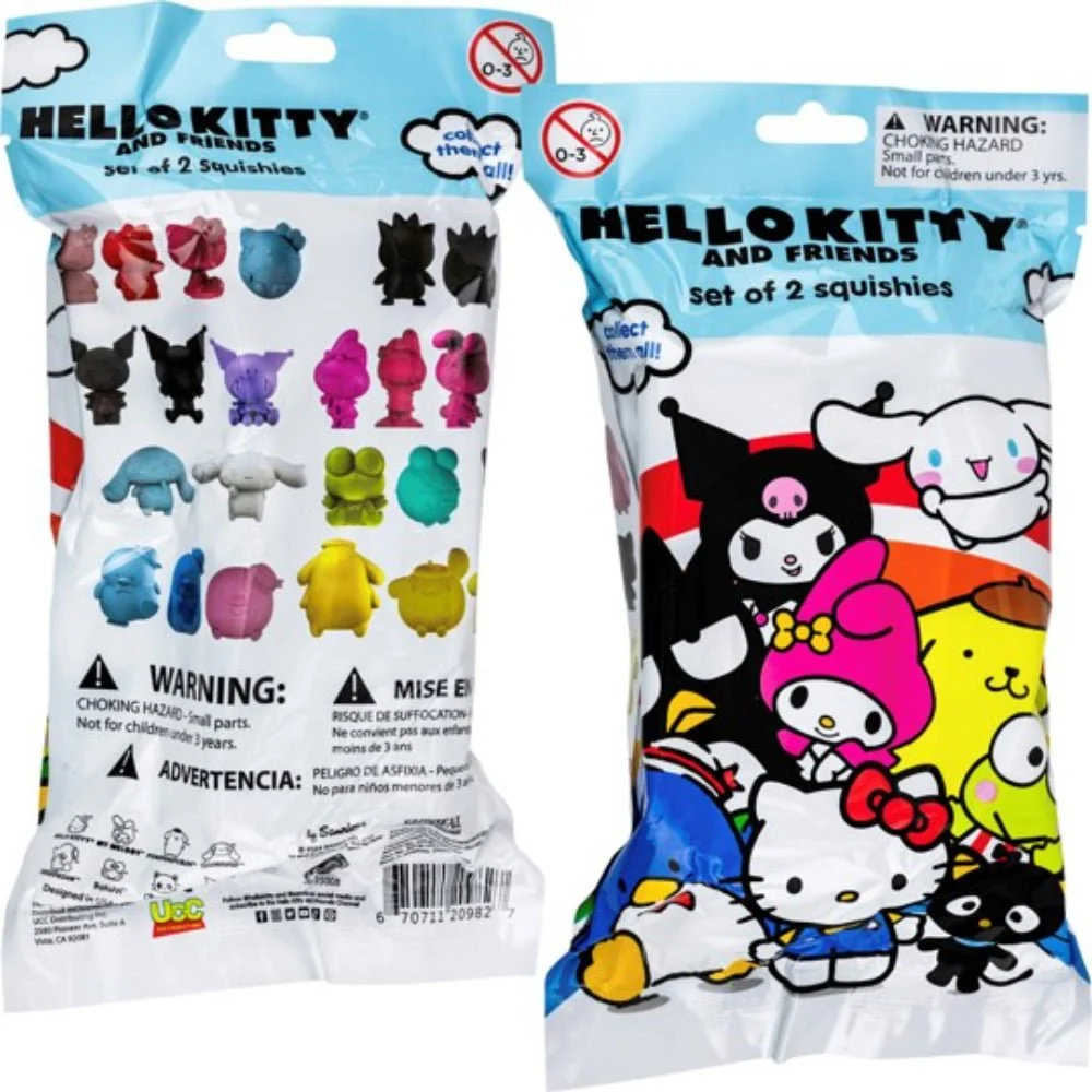 Hello Kitty And Friends 2 Pack Squishies in CDU Bag - Image 2